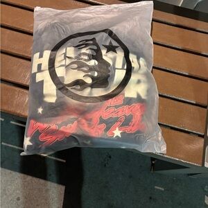 Black and Red Graphic Hoodie HellStar